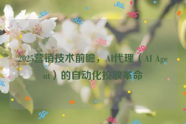 2025營銷技術(shù)前瞻，AI代理（AI Agent）的自動(dòng)化投放革命
