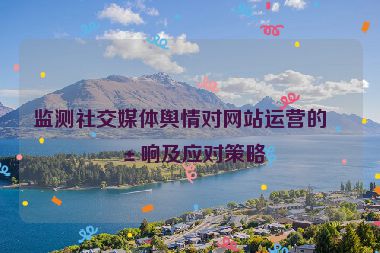 監(jiān)測(cè)社交媒體輿情對(duì)網(wǎng)站運(yùn)營的影響及應(yīng)對(duì)策略