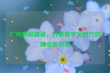 廣州網(wǎng)站建設(shè)，打造數(shù)字化時(shí)代的商業(yè)新引擎