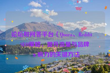論壇和問答平臺（Quora、Reddit）SEO策略，提升流量與品牌影響力的關鍵方法