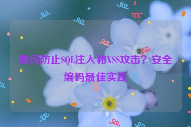 如何防止SQL注入和XSS攻擊？安全編碼最佳實(shí)踐