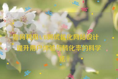 如何利用A/B測(cè)試優(yōu)化網(wǎng)站設(shè)計(jì)？提升用戶體驗(yàn)與轉(zhuǎn)化率的科學(xué)方法