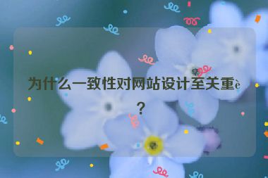 為什么一致性對網站設計至關重要？