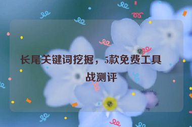 長尾關(guān)鍵詞挖掘，5款免費工具實戰(zhàn)測評