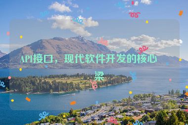 API接口，現(xiàn)代軟件開發(fā)的核心橋梁