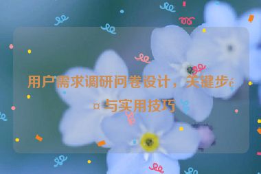 用戶需求調(diào)研問卷設(shè)計(jì)，關(guān)鍵步驟與實(shí)用技巧