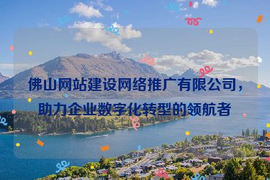 佛山網(wǎng)站建設網(wǎng)絡推廣有限公司，助力企業(yè)數(shù)字化轉型的領航者