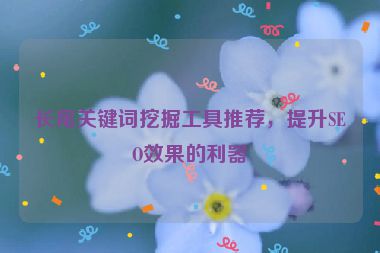 長尾關(guān)鍵詞挖掘工具推薦，提升SEO效果的利器