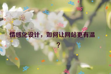 情感化設(shè)計(jì)，如何讓網(wǎng)站更有溫度？