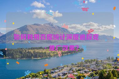 如何利用百度統(tǒng)計(jì)深度追蹤競價(jià)推廣效果？