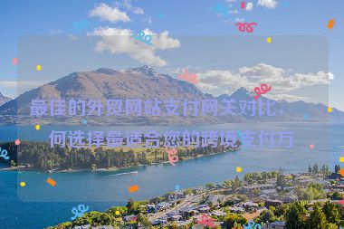 最佳的外貿(mào)網(wǎng)站支付網(wǎng)關(guān)對(duì)比，如何選擇最適合您的跨境支付方案