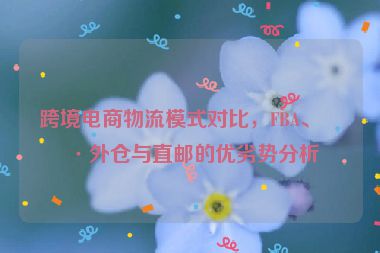 跨境電商物流模式對(duì)比，F(xiàn)BA、海外倉與直郵的優(yōu)劣勢(shì)分析