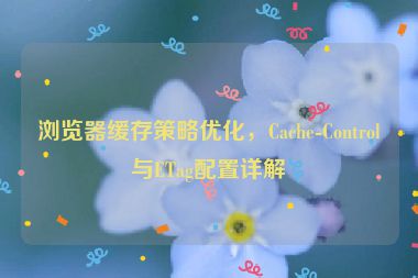 瀏覽器緩存策略優(yōu)化，Cache-Control與ETag配置詳解