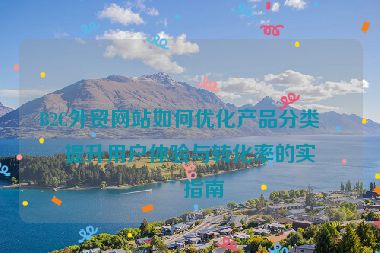 B2C外貿(mào)網(wǎng)站如何優(yōu)化產(chǎn)品分類？提升用戶體驗(yàn)與轉(zhuǎn)化率的實(shí)用指南