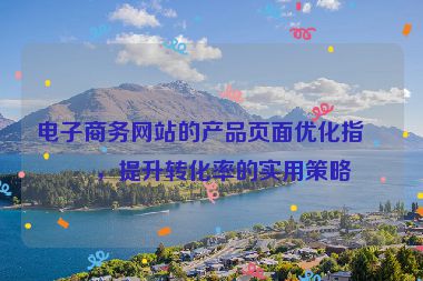 電子商務網(wǎng)站的產(chǎn)品頁面優(yōu)化指南，提升轉(zhuǎn)化率的實用策略
