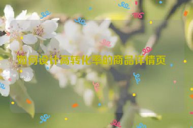 如何設(shè)計(jì)高轉(zhuǎn)化率的商品詳情頁(yè)？