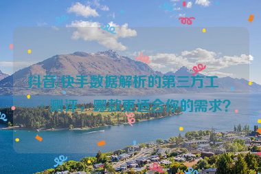 抖音/快手?jǐn)?shù)據(jù)解析的第三方工具測(cè)評(píng)，哪款更適合你的需求？