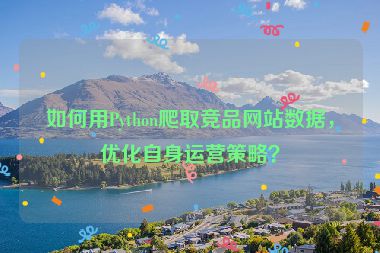 如何用Python爬取競品網(wǎng)站數(shù)據(jù)，優(yōu)化自身運營策略？