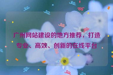 廣州網(wǎng)站建設(shè)的地方推薦，打造專業(yè)、高效、創(chuàng)新的在線平臺
