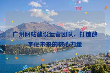 廣州網(wǎng)站建設(shè)運(yùn)營團(tuán)隊，打造數(shù)字化未來的核心力量
