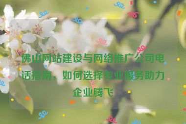 佛山網(wǎng)站建設(shè)與網(wǎng)絡(luò)推廣公司電話指南，如何選擇專業(yè)服務(wù)助力企業(yè)騰飛