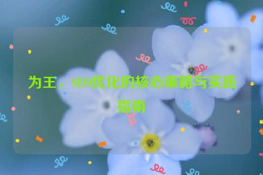 為王，SEO優(yōu)化的核心策略與實(shí)踐指南
