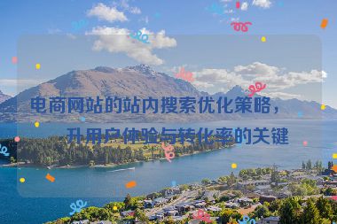 電商網(wǎng)站的站內(nèi)搜索優(yōu)化策略，提升用戶體驗(yàn)與轉(zhuǎn)化率的關(guān)鍵