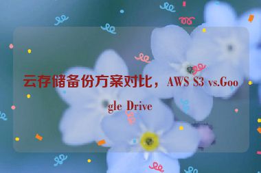 云存儲備份方案對比，AWS S3 vs.Google Drive