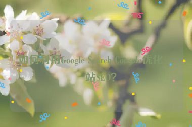 如何利用Google Search Console優(yōu)化網(wǎng)站SEO？