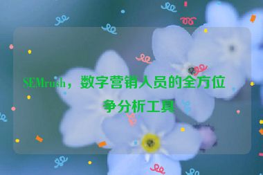 SEMrush，數(shù)字營銷人員的全方位競爭分析工具