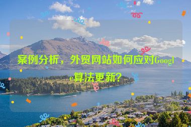 案例分析，外貿(mào)網(wǎng)站如何應(yīng)對(duì)Google算法更新？